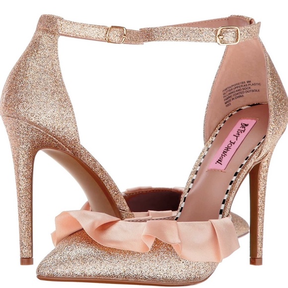 Betsey Johnson Shoes - Betsey Johnson Women's Portia Dress Pump champagne glitter 8